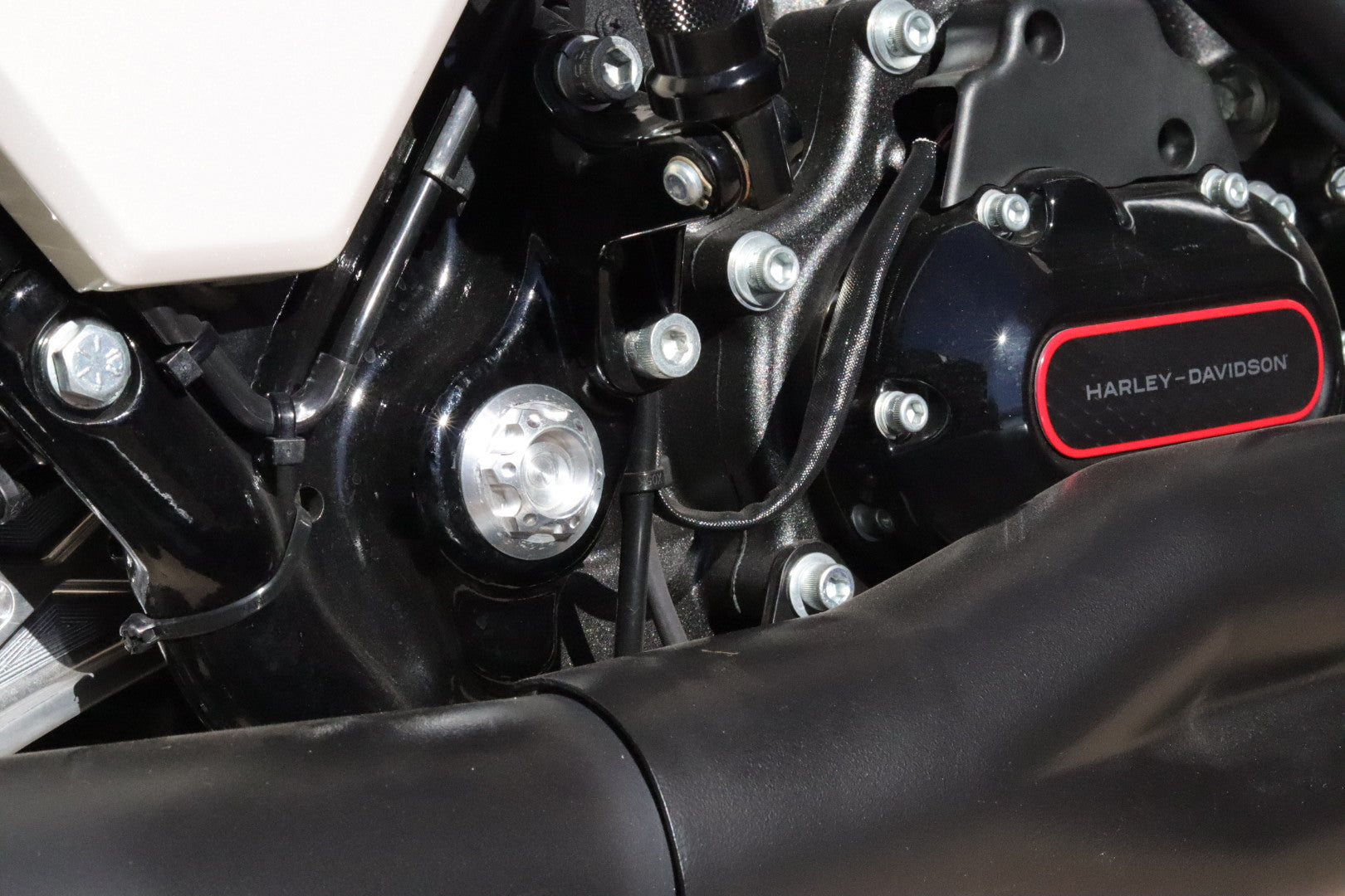 Swingarm pivot shaft cover